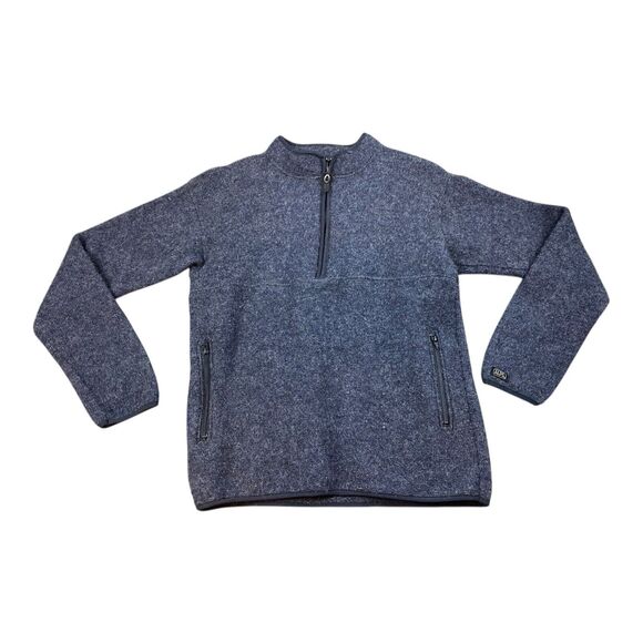 Vtg 100% Wool Jacket 1/4 Zip Up Womens Size MEDIUM Alps Brand Gray Lightweight - Picture 1 of 11